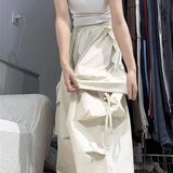Streetwear Y2K Cargo Pants Women Harajuku Hip Hop Big Pockets Wide Leg Trousers Woman Korean Loose High Waist Casual Pants-Outfit