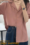 Colors Shirts Women Summer Thin Camisas Mujer Tops All-match Fashion Elegant Harajuku Solid Minimalist Holiday Aesthetic Chic-Outfit
