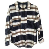 2021 Autumn Winter New Women's Long Sleeve Lattice Button Cardigan Jacket Coat Fashion Casual Street Loose Pocket Ladies