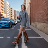Code Women's Double Buckle Solid Color Of The Coat Coat Casual Temperament British Style Cloth