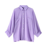 Loose Women Thin Shirt Summer Long Sleeve Perspective Beach Button Up Tops Fashion Solid Casual Ladies Chiffon Sun