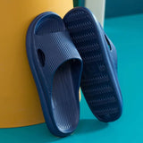 and Women Slippers 2021 New Non-Slip Thick-Sole Home Slippers Bathroom Shoes Summer Fashion Couple'S Soft Eva Sandal