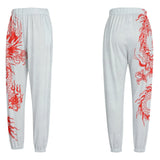 Hip Hop Personalized Sweatpants Elastic Waist Creative Letter Pattern Fancy Pants Y2K Women 2021 New Loose Long