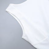 O Neck Sleeveless Backless Mini Dress Y2K Streetwear Party Evening Women Clothing YJ24027SK-Outfit