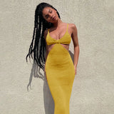 hirigin Sexy irregular bandage party dress Sleeveless backless spring summer maxi club dress Women dinner fashion dress