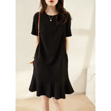 Oblique Shoulder Lace Sling Short-Sleeved Woman Design Small Sweet Short T-Shirt Girl Irregular