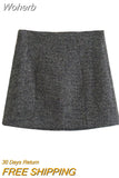 Women Autumn Skirts Suits 2 pieces Sets 2023 Casual Veins Plaid Blazers Coats and Skirt Female Elegant OL Suit Clothing-Outfit