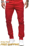 Men's Solid Color Trousers Pants Men Winter Autumn New Casual Trousers Full Length Cargo Pants-Outfit