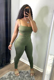 Solid Color Sling Tight Two Piece
