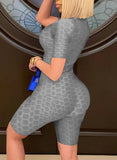 Front Zip Up Waffle Sexy Bodycon