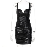 Shine Diamond Decorate Slip Sleeveless Mini Revealing Dress 2022 Summer Bodycon Fashion Y2K Outfit