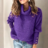 Woherb Winter Autumn And Winter Women's Hoodie Turtleneck Sweater Top In Stock-Outfit