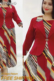 Plus Size African Dresses For Women 2023 Clothing Christmas Two Piece Dress Set Dashiki Robe Femme Party African Clothes 1028-1-Outfit