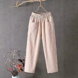Linen Summer Loose Slimming Straight Ankle-length