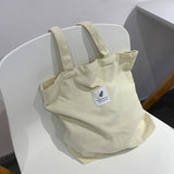 2022 Women's Shopper Shopping Bag Canvas Shoulder Bag Female Hand Bags Corduroy Environmental Storage Reusable Foldable Tote