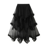 Net Yarn Cake Half-Dress In Long High-Waisted Thorny Fairy Dress Dress