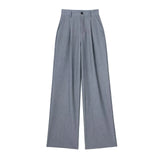 And Autumn 2025 New Women's Front Folded High-Waisted Trousers Casual Trousers Women