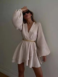 New Women's Fashion Design Dress With A Solid Color