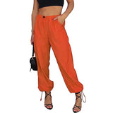 Solid Color Pocket Elastic Waist Jogging Hip Hop