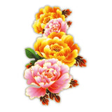 Pink Bloom Rose Water Transfer Fake Tattoo Stickers Women Body Chest Art Temporary Waist Bracelet Flash Tatoos Flower For