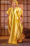 Ladies Caftan Dress African Dresses for Women 2023 Traditional Loose Abaya Musulman Boubou Robe Africaine Femme Clothes-Outfit