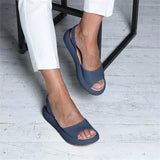 Sandals 2021 Summer Women Flat Fish Mouth Sandals Thick Bottom SOft Sole Casual Shoes Ladies Platform Sandals Plus Size
