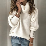 Woherb Winter Autumn And Winter Women's Hoodie Turtleneck Sweater Top In Stock-Outfit