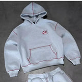 New Grip Velvet Embroidered Sweatpants Hoodie Trapstar Letter Casual Youth