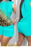 Outifits 2023 NEW Chain Print Casual Tank Top & Shorts Set of Two Fashion Casual Pieces for Women Tracksuits Elegant-Outfit