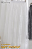 Women One Layer All Match Outer Tulle Skirt Elastic Waist Black Tutu A-line Long Skirt QT2180-Outfit