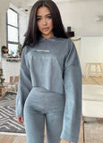 Autumn Print Long Sleeve Hoodies Top and Legging