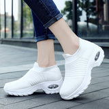 Spring Women Sneakers Shoes Autumn Flat Slip on Platform Tenis for Women Breathable Mesh Sock Sneakers Shoes Zapatos De