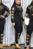 Piece Set Africa Clothing African Dresses for Women Dashiki Diamonds Two Piece Set Bra +Top+ Pants Famous Suit African Clothes-Outfit