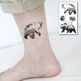 Water Transfer Tattoo Sexy Running Horse Anime Tattoo Body Art Waterproof Temporary Fake Flash Tattoo for Man Woman