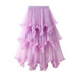 Net Yarn Cake Half-Dress In Long High-Waisted Thorny Fairy Dress Dress