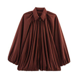 Women's Clothing 2025 Autumn Collar Long Sleeves Canopy Jacket Baseball Uniform Coat Women
