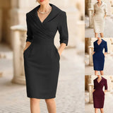 New Large-Dew-Back-Up-In-Action Temperament Dress With No Sleeve Fork High-End Bag-Groom Long