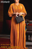Pleated African Maxi Dresses for Women 2023 Nigeria Ladies Long Dress Abaya Musulman Robe Africaine Femme Clothes-Outfit