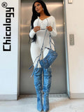Casual Slim Knitting Long Sleeve White Jumpsuit Fall Winter One-Pieces Streetwear Party 2022 Women Clothes Wholesale-Outfit