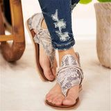 2021 Fashion New Women Sandals Elegant Leopard Print Comfortable Boho Style Female Sandals Cover Heel Lady Casual Shoes