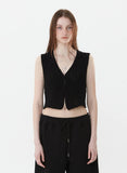 Summer Women's Sexy V-Neck Sling Knit Sweater Vest Vest-Outfit