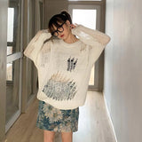 Sweaters Women Loose Casual Fashionable O-Neck Knitting Solid Simple Korean Style Chic Daily Autumn Trendy Long Sleeve