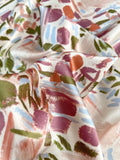 Women Summer Mid-length Satin Floral Trumpet Skirt Casual High Waist Printed Long Skirt QT1855-Outfit
