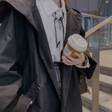 Woherb Trench Coat Coat Female 2024 New Autumn Temperament Casual Loose Show Thin Versatile Bf Harajuku Trend Ins-Outfit
