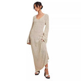 Women's Fall 2023 New Sweater Dress Temperament Show Thin And Versatile Dress-Outfit
