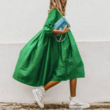 Female Leopard Party Baggy Dress Elegant Print Dress Women Long Midi Dress 2021 Autumn Summer Sundress Long Sleeve