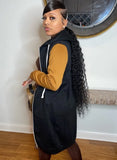Winter Contrast Long Sleeve Hoody Casual Long