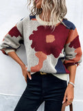 Autumn And Winter Round Collar Long Sleeve Knitted Fashion Tie With A Casual Jacket Sweater