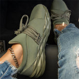 Autumn Sneakers Women Casual Breathable Sport Shoes Lace Up Loafers Ladies White Sneakers Outdoor Walking Running Shoes
