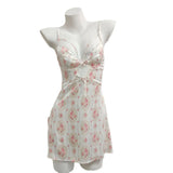 Women's Summer Ice Wire 2025 New High-End Pure-Want Little Breast With Breast Pads With Pyjamas Sexy Pajamas Sexy Pajamas